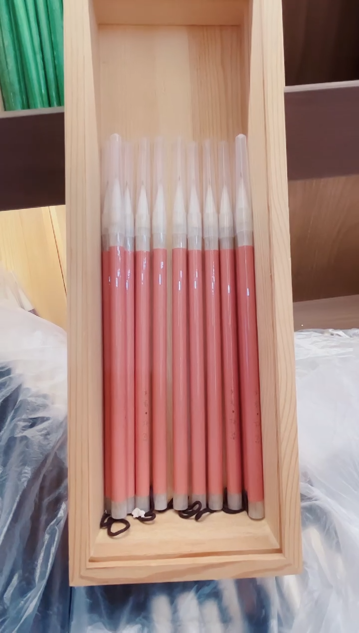 超级福利，瑞雪狼羊粉色笔杆非遗传承10支