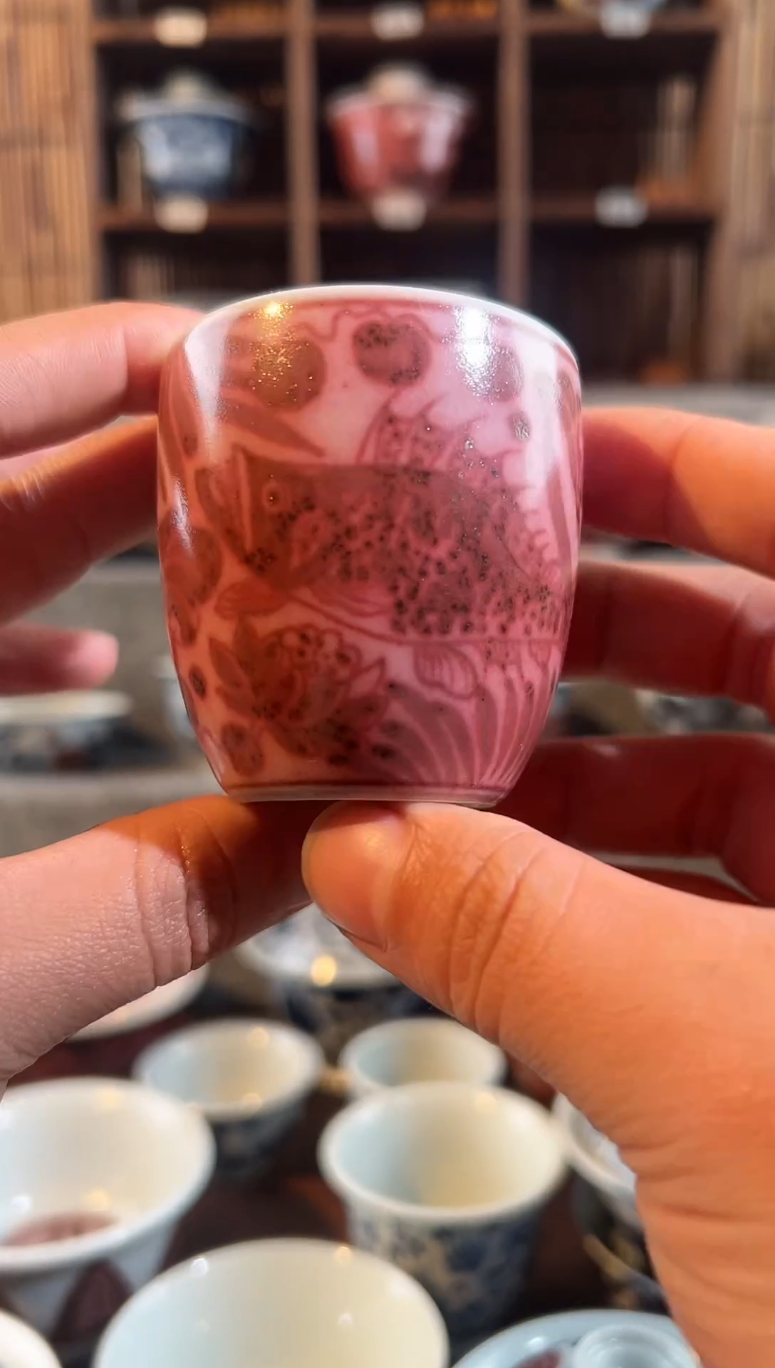 【闪购商品】天禄言瓷鱼藻手握