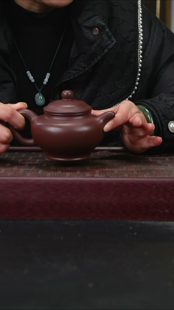 茶壶紫砂jf紫泥掇只220cc