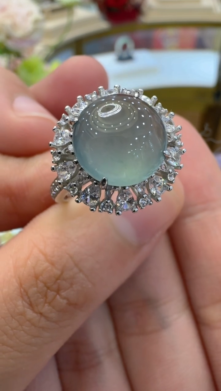 【闪购商品】翡翠戒指银S925镶嵌多样性团购发一件