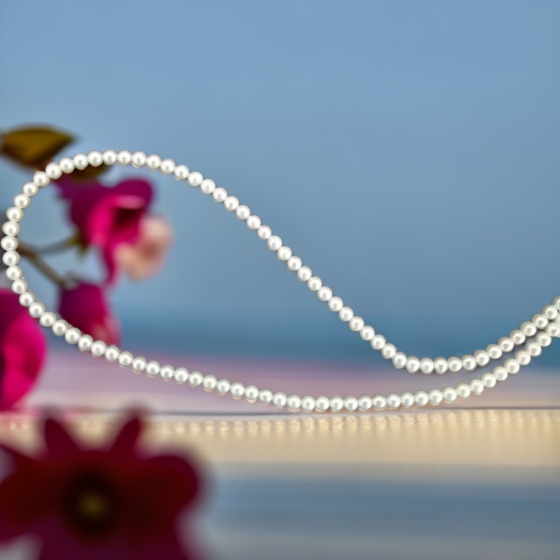 3-4mm奢华绝绝子级淡水baby珠项链