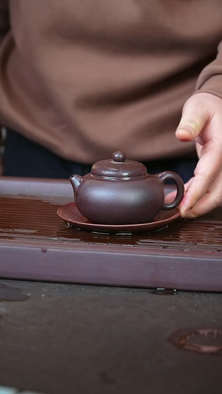 紫砂紫泥小品文旦