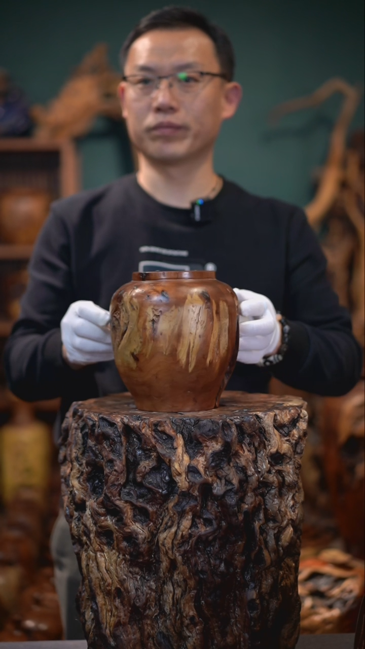 【闪购商品】枣木雷击枣木聚福罐
