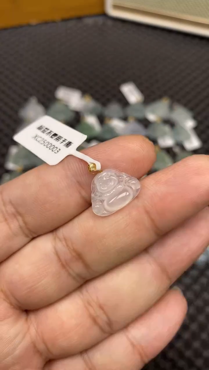 【闪购商品】翡翠吊坠(不含链)18K金镶嵌57005