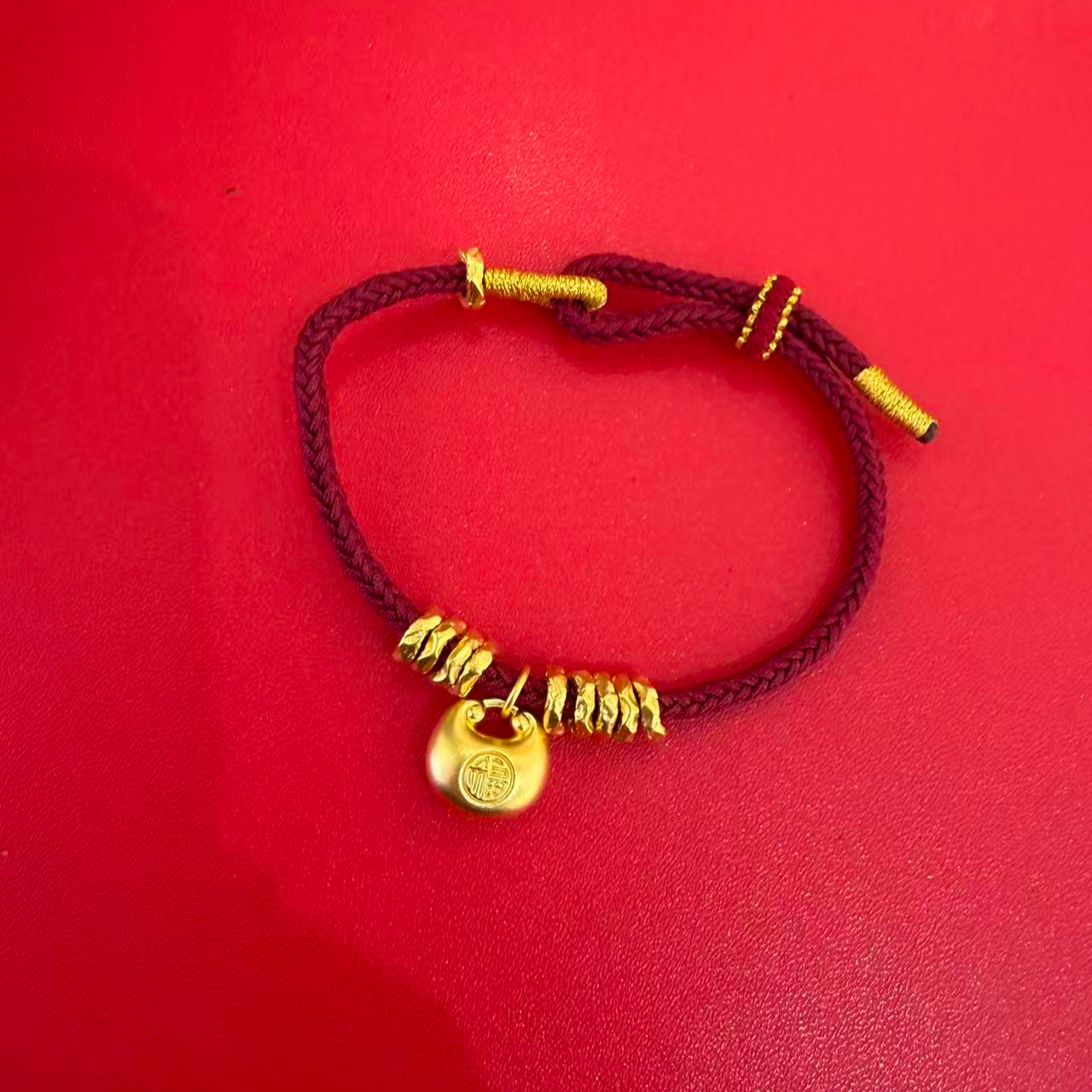 老庙足金时尚吊坠