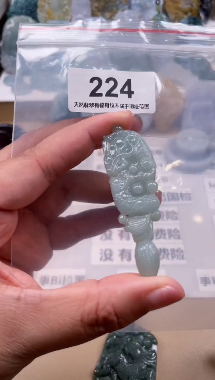 【闪购商品】翡翠颈饰未镶嵌天然缅甸A货翡翠224