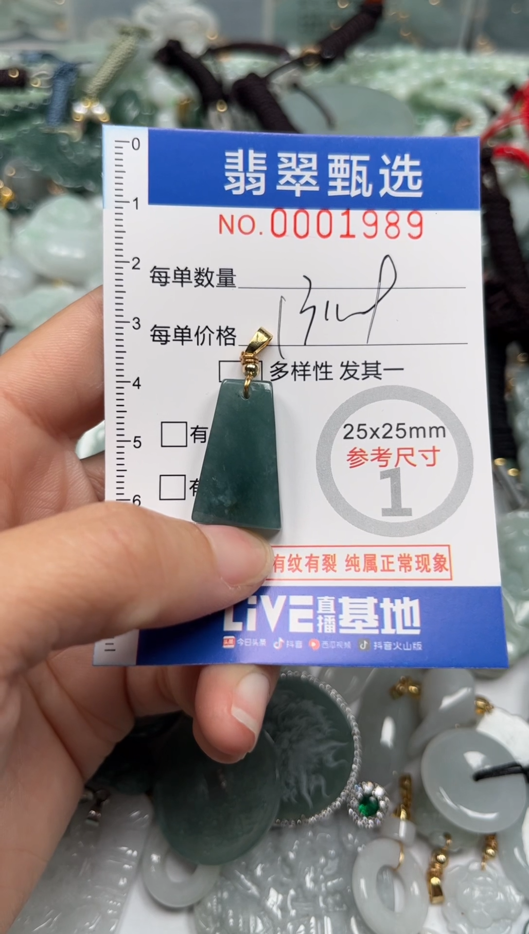 【闪购商品】翡翠颈饰未镶嵌00..1989