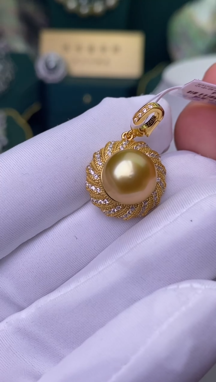 【闪购商品】海水珍珠颈饰银S925镶嵌11-12