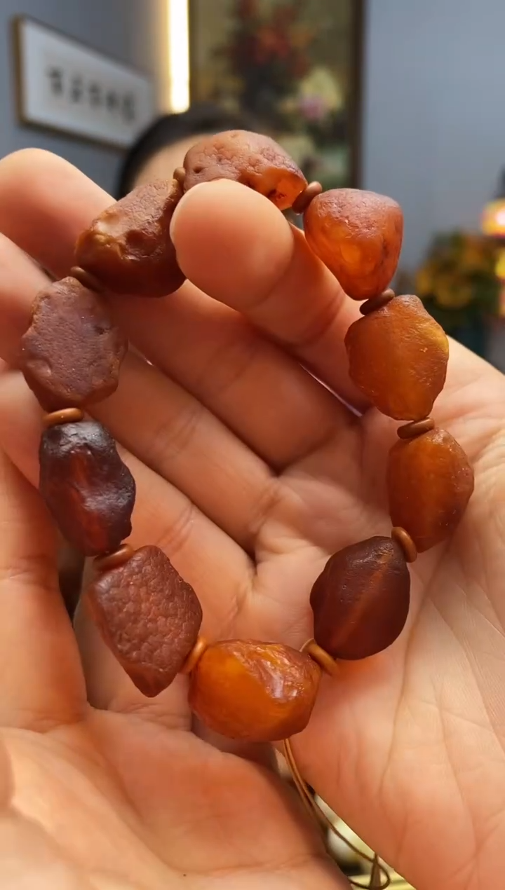 手链琥珀未镶嵌手串