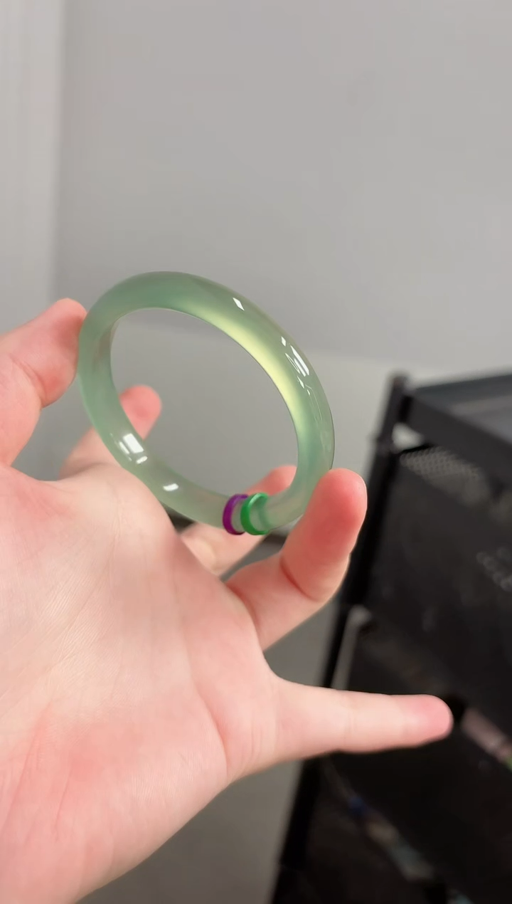 玛瑙/玉髓手镯未镶嵌56圈 卡8窄条