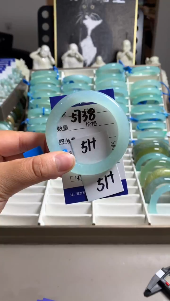 蛇纹石玉未镶嵌手镯5738