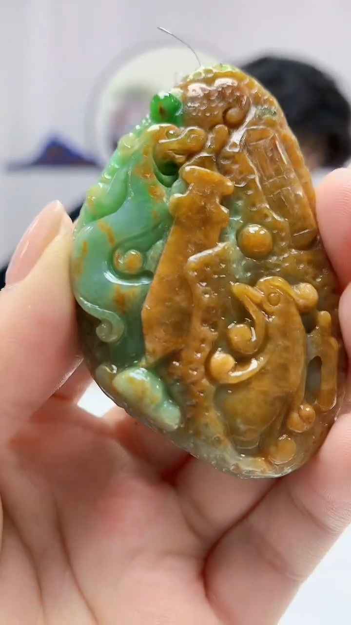 【闪购商品】定制翡翠未镶嵌5145ms-毛货295凤凰