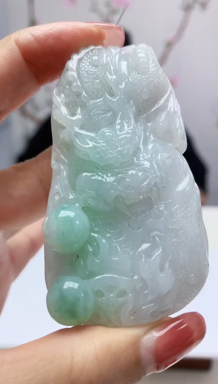 定制翡翠未镶嵌888xm-毛货龙牌16