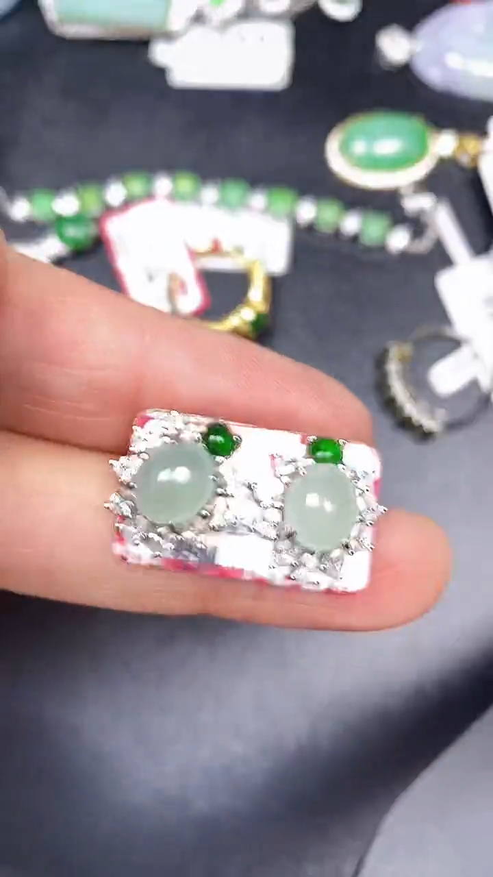 银S925镶嵌戒指翡翠1880