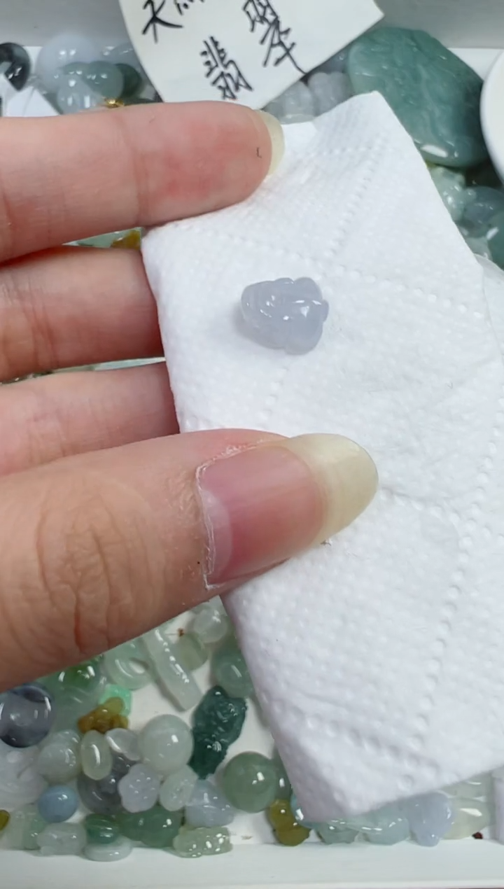翡翠裸石593号链接，A货翡翠