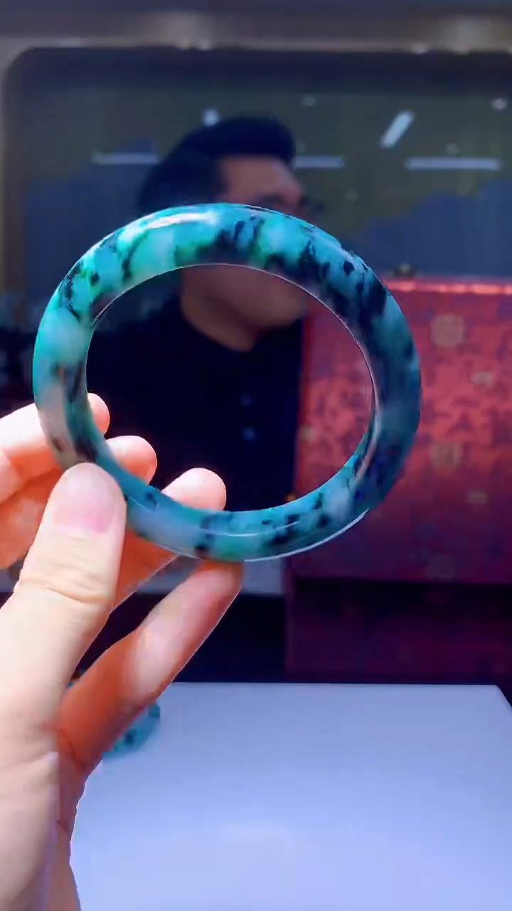 定制翡翠未镶嵌1034hm-毛货手镯