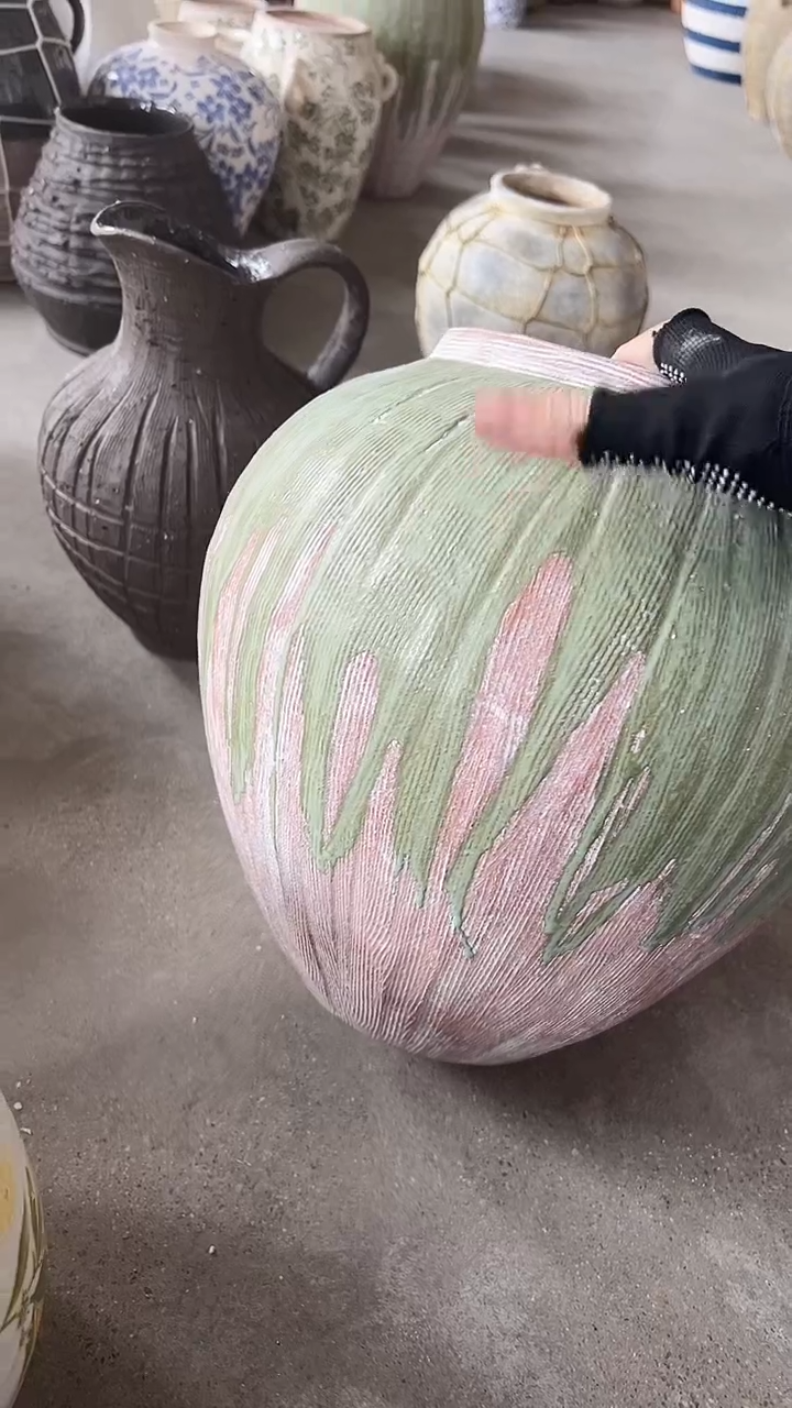 【闪购商品】陶瓷花盆高28cm内口14.5cm