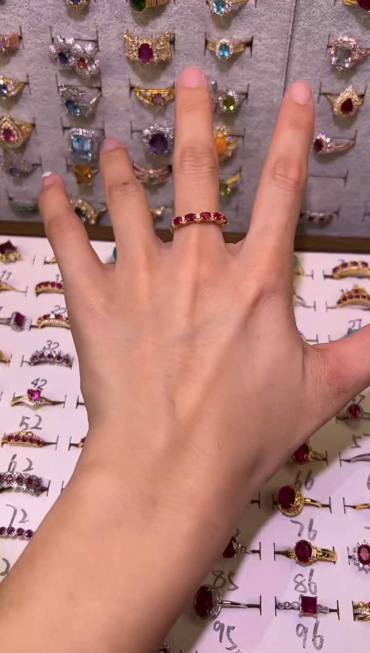 【闪购商品】红宝石戒指银S925镶嵌00000