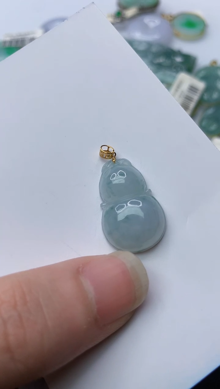 【闪购商品】翡翠颈饰18K金镶嵌11.........