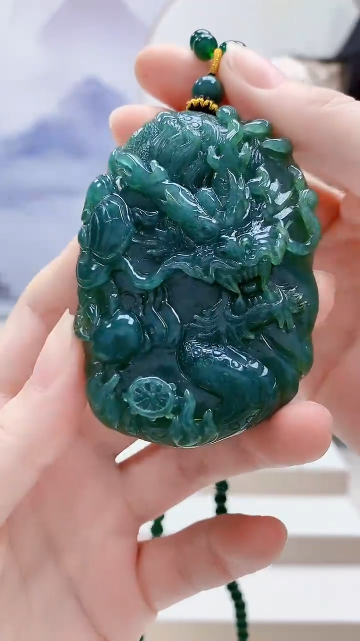 未镶嵌定制翡翠4812ry-毛货挂件195