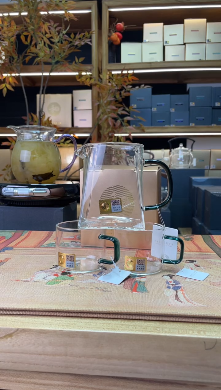 【闪购商品】瀚然/墨绿+清禾对杯/墨绿  