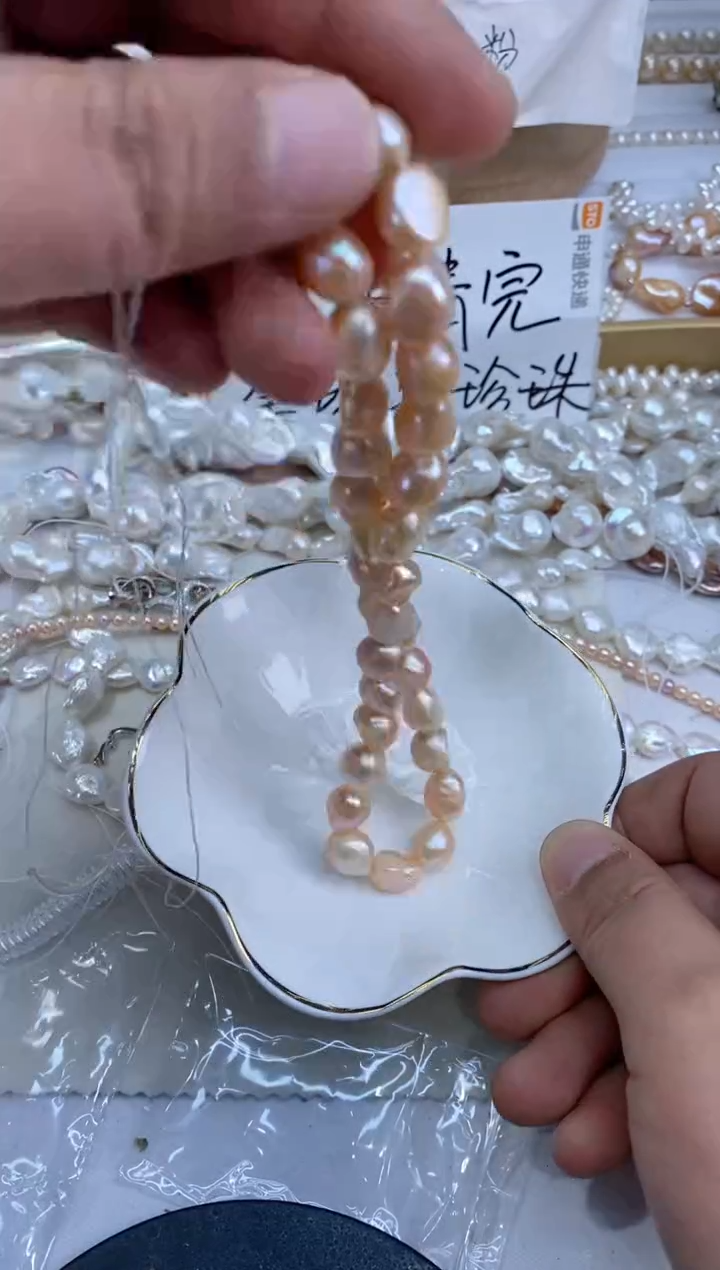 【闪购商品】淡水珍珠项链银S925镶嵌080