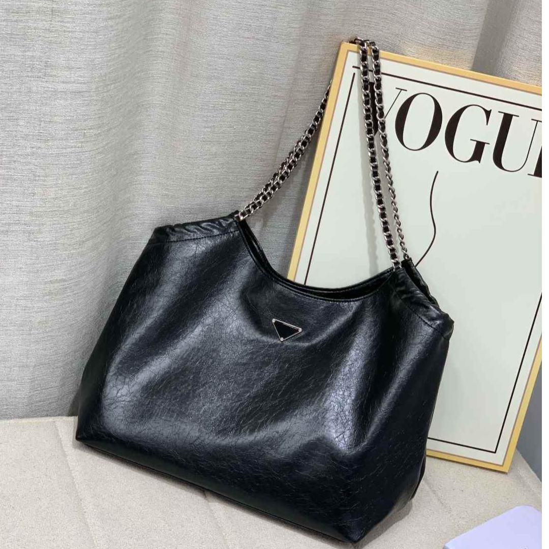 【艳姐甄选】FES-8618-黑色轻奢硬面包包潮流美式度假风