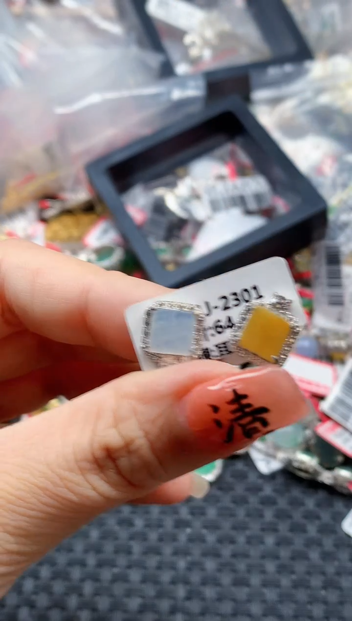 银S925镶嵌戒指翡翠天然A货缅甸翡翠