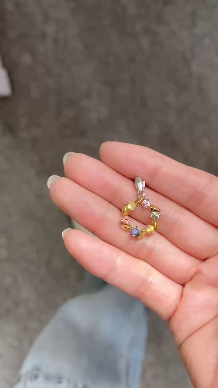 【闪购商品】蓝宝石颈饰银S925镶嵌成品