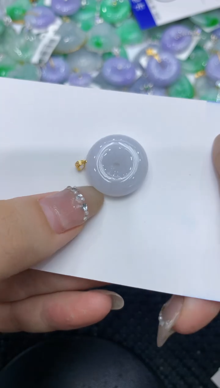 【闪购商品】翡翠颈饰18K金镶嵌222222222