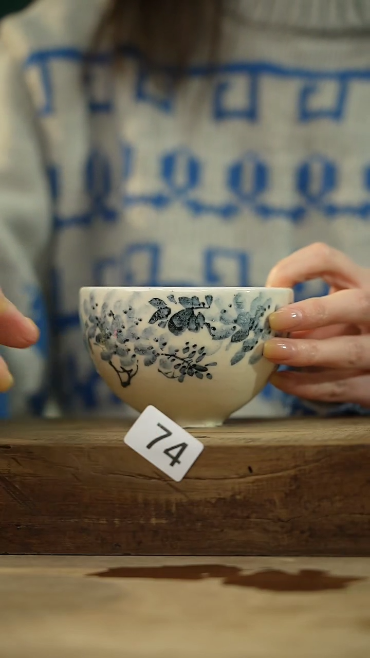 【闪购商品】瓷片设计师手作款· 小雾垂露青花手绘系列