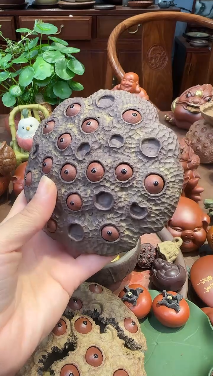 紫砂茶宠紫砂大莲子