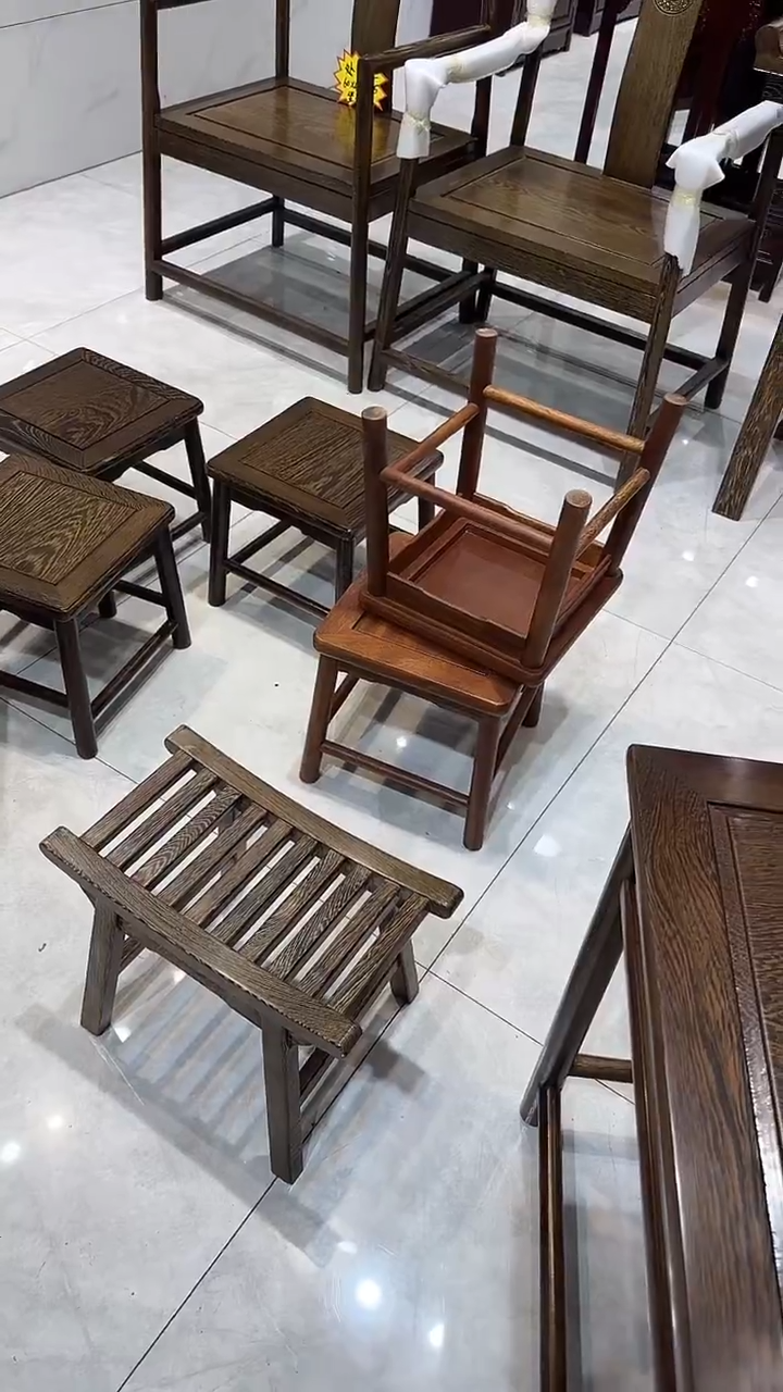 鸡翅木类家具马扎凳