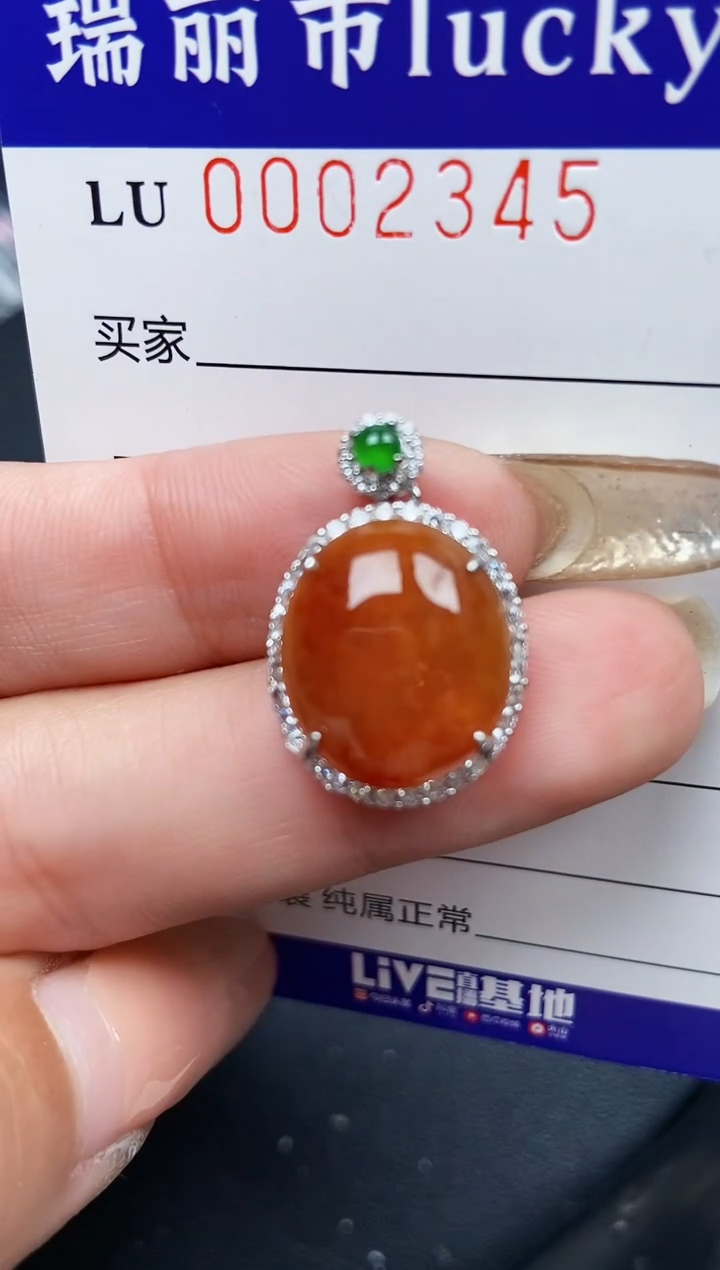 【闪购商品】翡翠颈饰银S925镶嵌2345