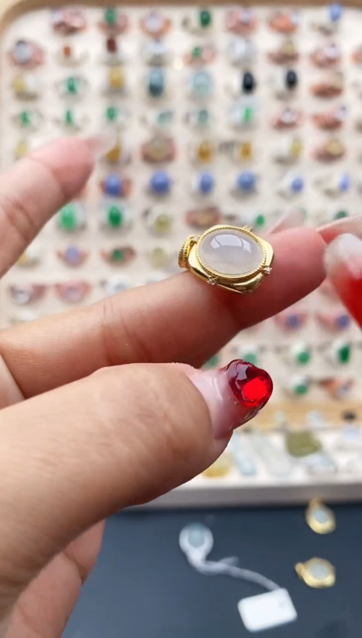 【闪购商品】翡翠颈饰银S925镶嵌缅甸天然A货翡翠333  8+