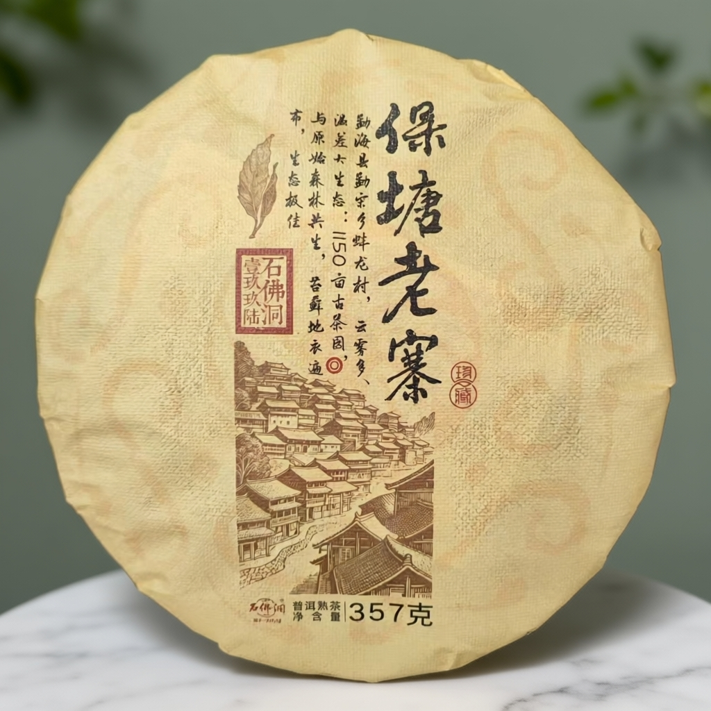 2026年保塘老寨熟茶357g/饼带同款龙珠试喝