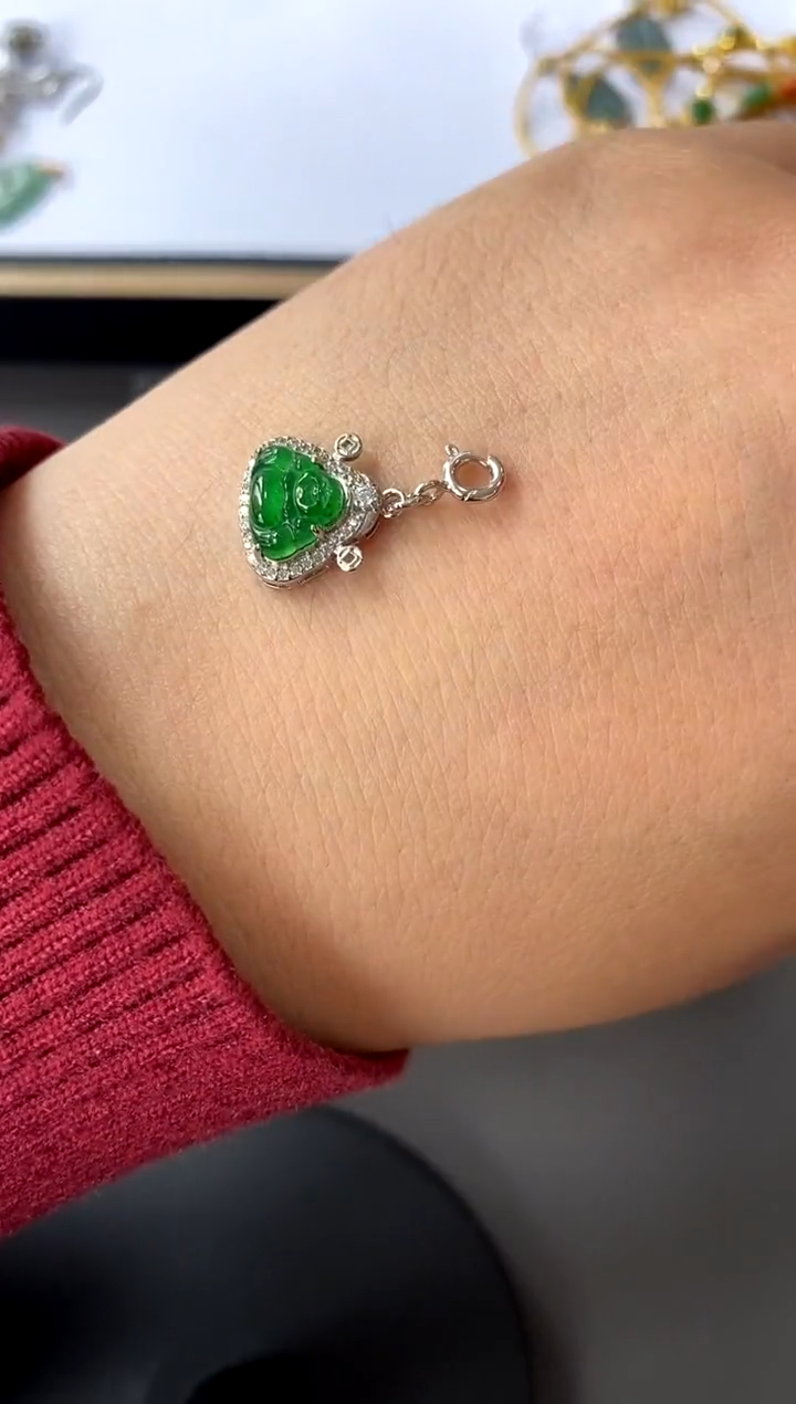 【闪购商品】翡翠颈饰银S925镶嵌买断价