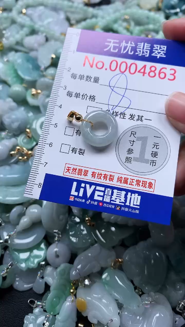 颈饰未镶嵌翡翠4863