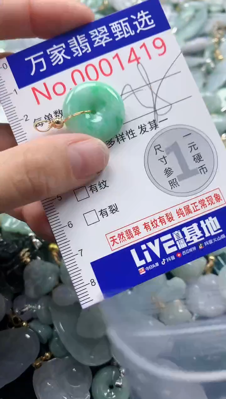 吊坠(不含链)未镶嵌翡翠1419