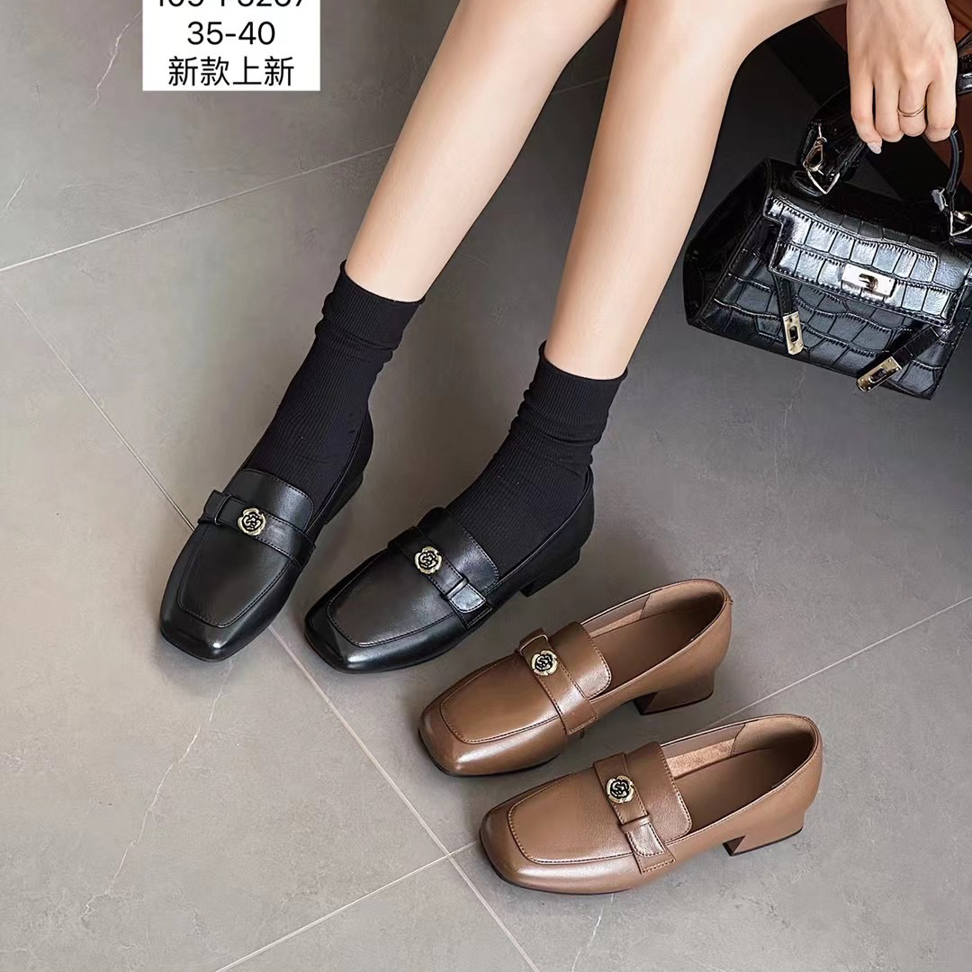 1095267广州新款高品质百搭休闲头层羊皮单鞋1097188 1096222