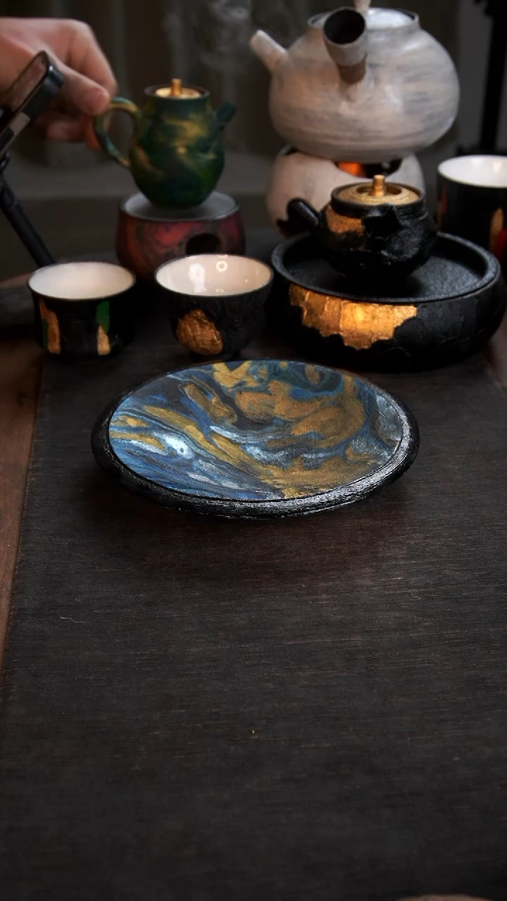 【闪购商品】其他大漆壶承090小康茶器