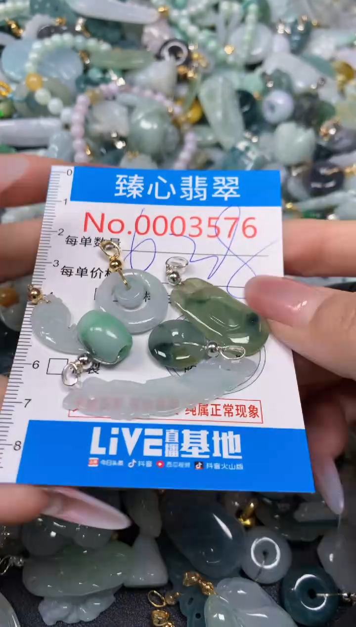 【闪购商品】翡翠颈饰未镶嵌含绳0003576