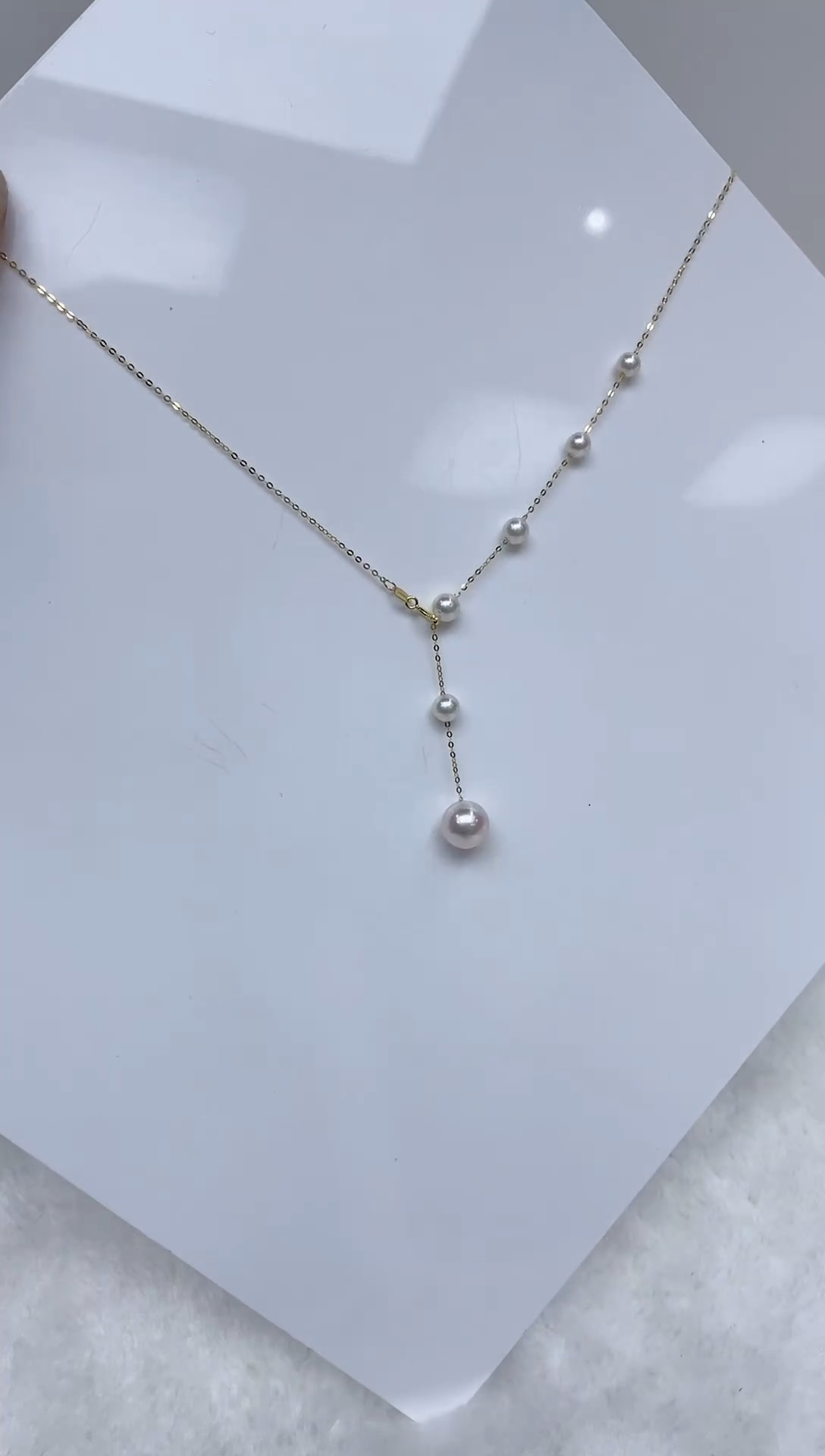 海水珍珠18K金镶嵌颈饰海水珍珠项链