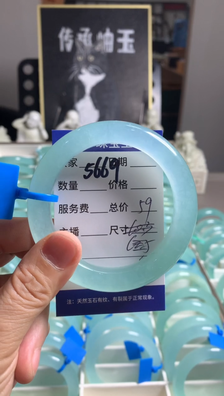 蛇纹石玉未镶嵌手镯5669