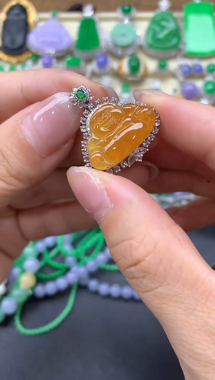 【闪购商品】翡翠颈饰18K金镶嵌297-中国好珍宝