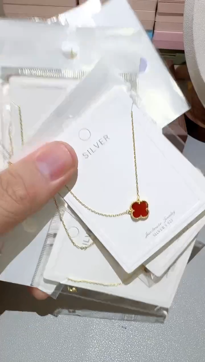 玛瑙/玉髓项链银S925镶嵌B217