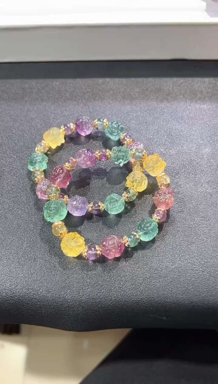 【闪购商品】萤石手链未镶嵌2号吞金兽