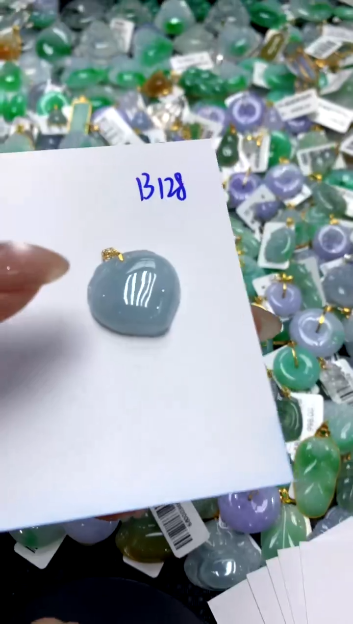 【闪购商品】翡翠颈饰18K金镶嵌1111111111111111