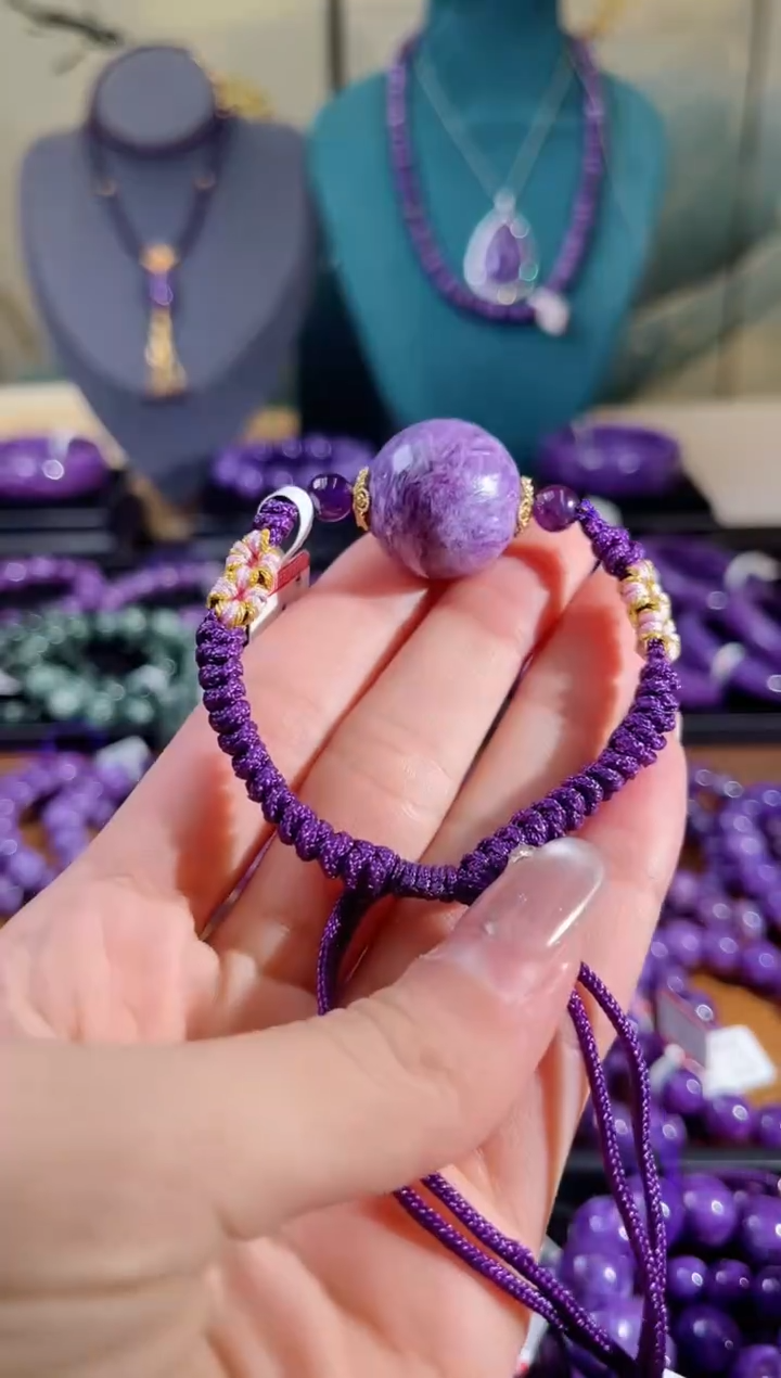 【闪购商品】查罗石（紫龙晶）手绳未镶嵌.
