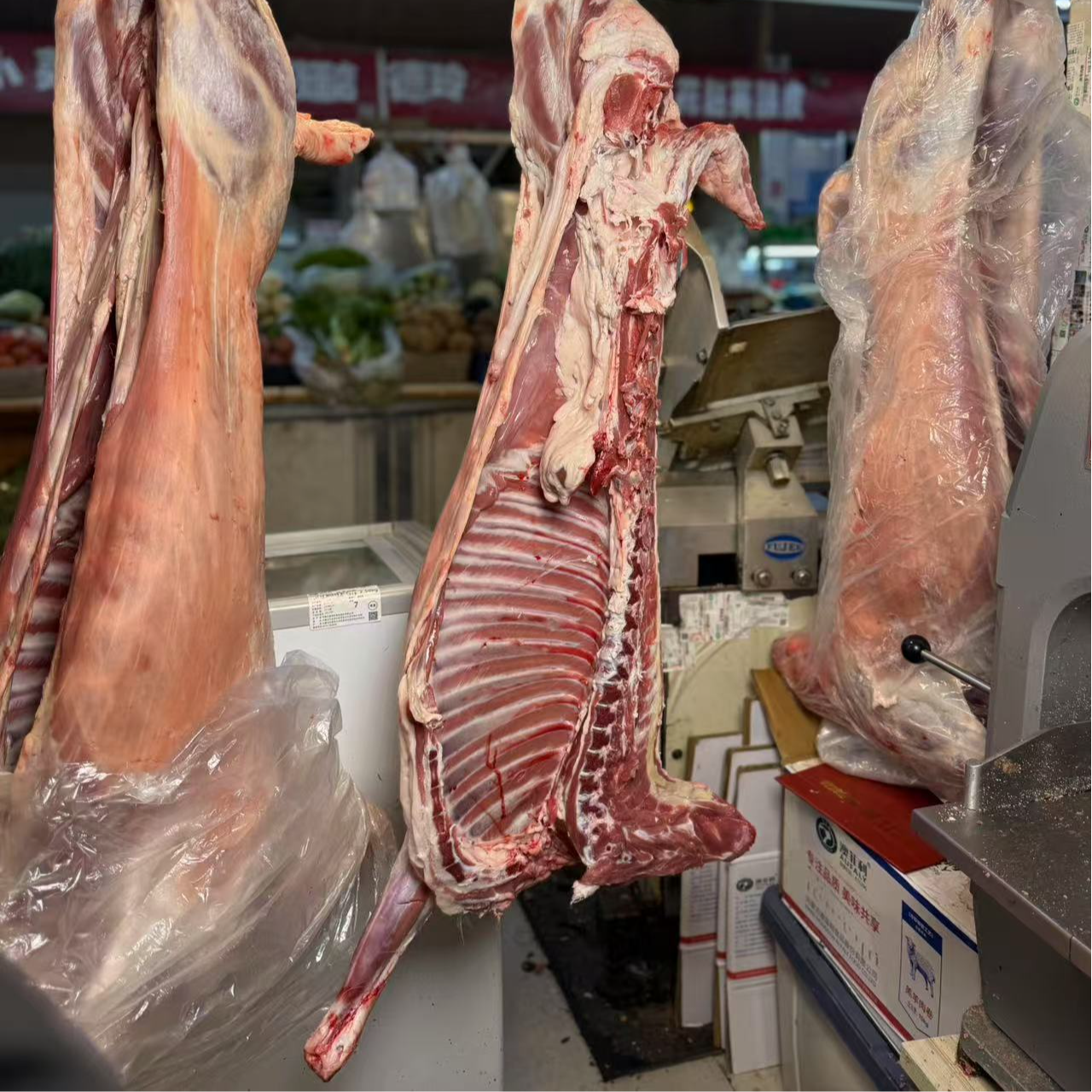 内蒙古四子王旗半羊手把肉7.5KG整扇50%腿排